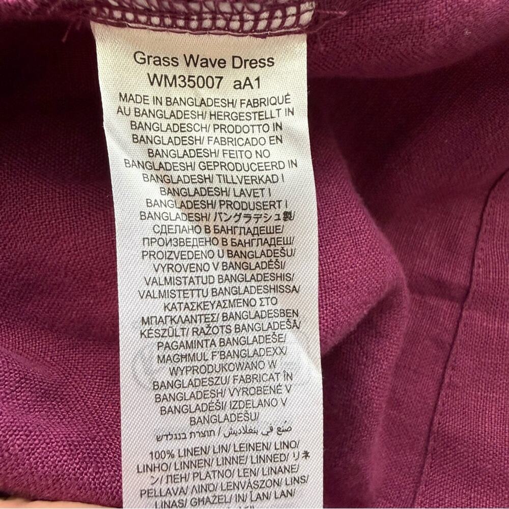 NWT Seasalt Cornwall | Purple 100% Linen Midi Dress Size 8P - Picture 8 of 9